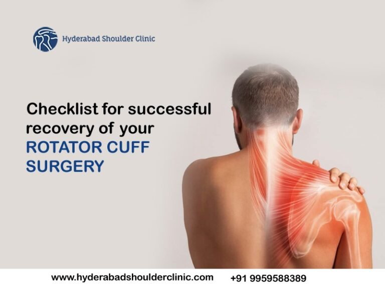 Checklist for successful recovery of your rotator cuff surgery ...